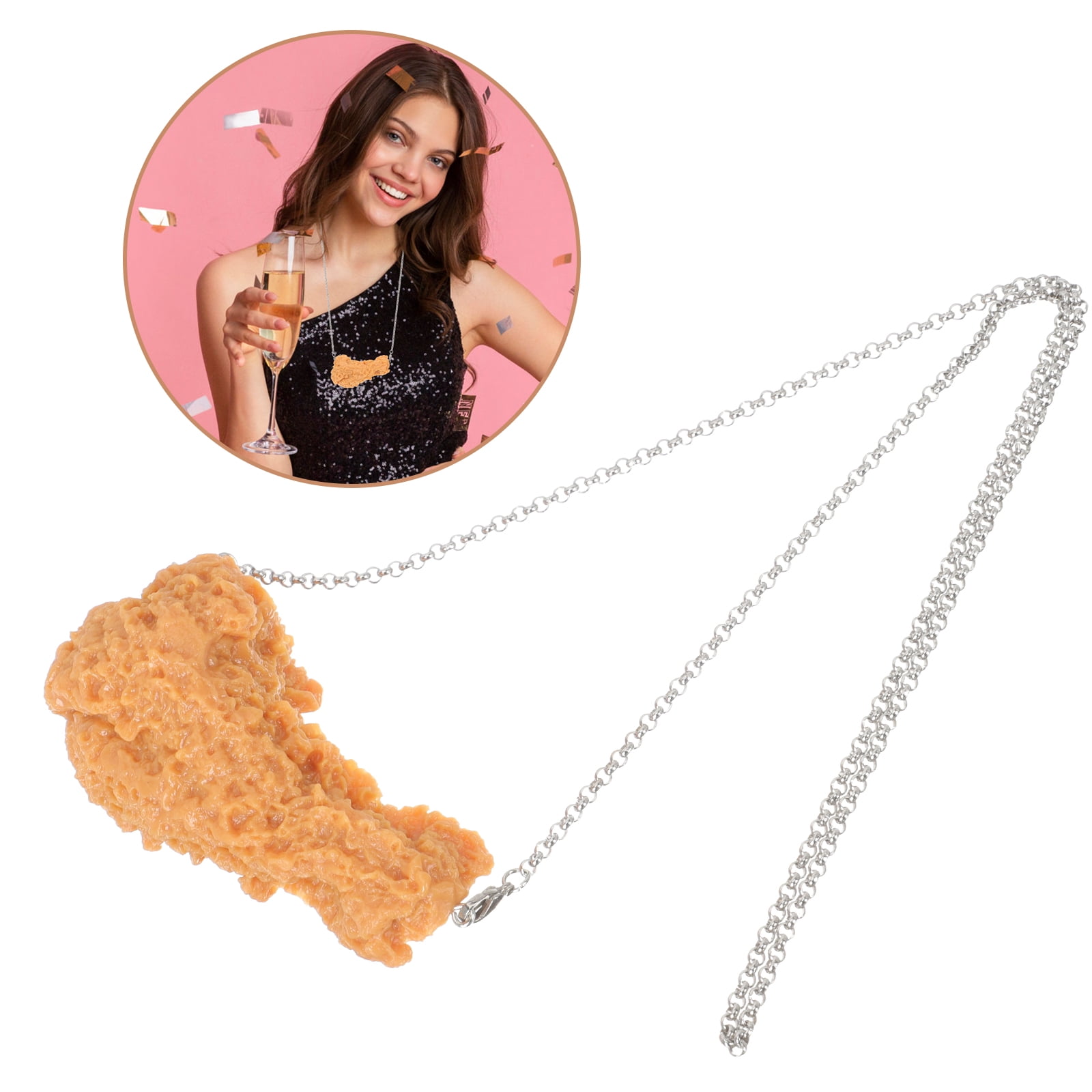 Chicken Nugget Earring and Necklace Gift Set | Chicken Jewelry – My  Miniature Kitchen